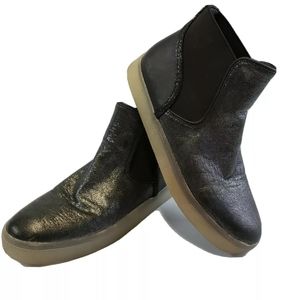 Sam Edelman‎ Margot High Top Sneaker Metallic Gray Size 7